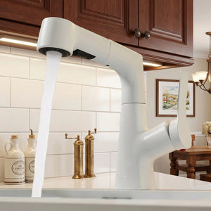 Pull-Out Bath Mixer · Brushed Steel — Origin Series · Form 08