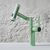 Multi-Mode Spa Basin Mixer · Sage Green — Studio Colors · Form 04