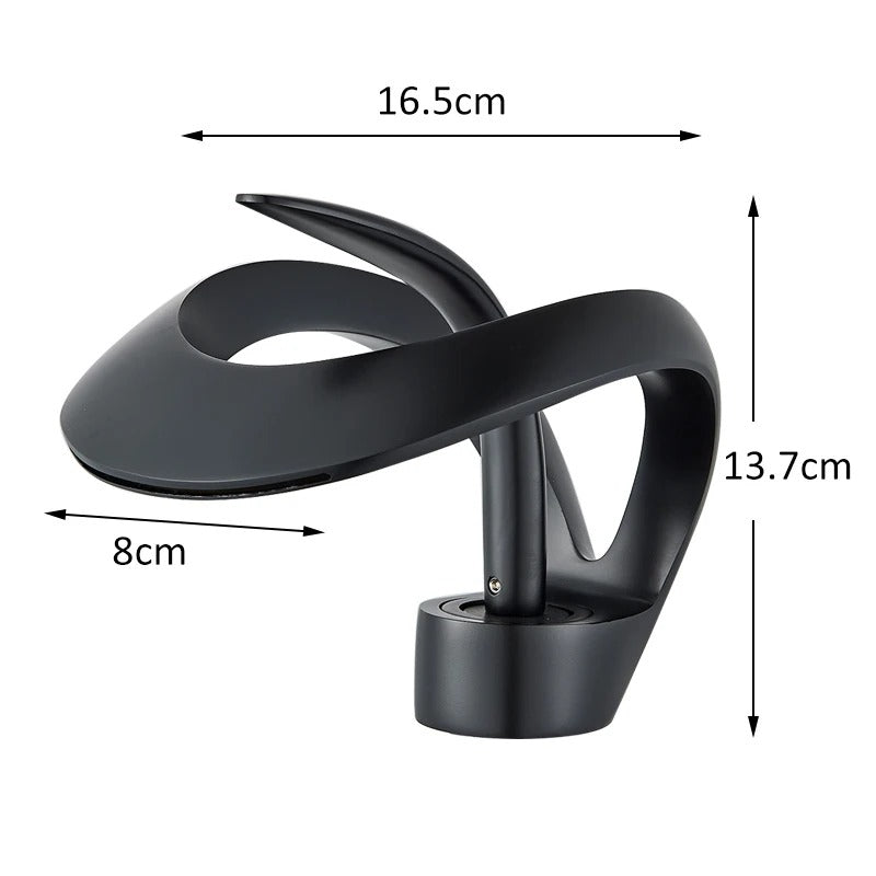 Waterfall Basin Mixer · Matte Black — Origin Series · Form 02