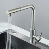 Architectural Pull-Out Kitchen Mixer · Brushed Steel — Origin Series · Form 03