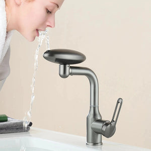 Multi-Mode Spa Basin Mixer · Brushed Steel — Origin Series · Form 09