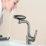 Multi-Mode Spa Basin Mixer · Brushed Steel — Origin Series · Form 09