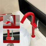 Tall Gooseneck Basin Mixer · Lacquer Red — Studio Colors · Form 02