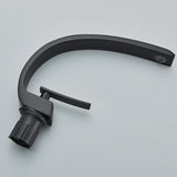 Arched Crescent Basin Mixer · Matte Black — Origin Series · Form 06