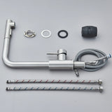 Architectural Pull-Out Kitchen Mixer · Brushed Steel — Origin Series · Form 03